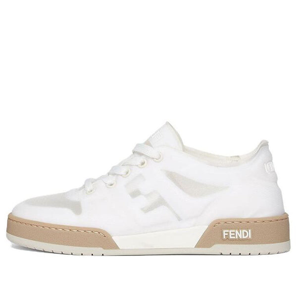 Кроссовки match low top mesh 'white' Fendi, белый