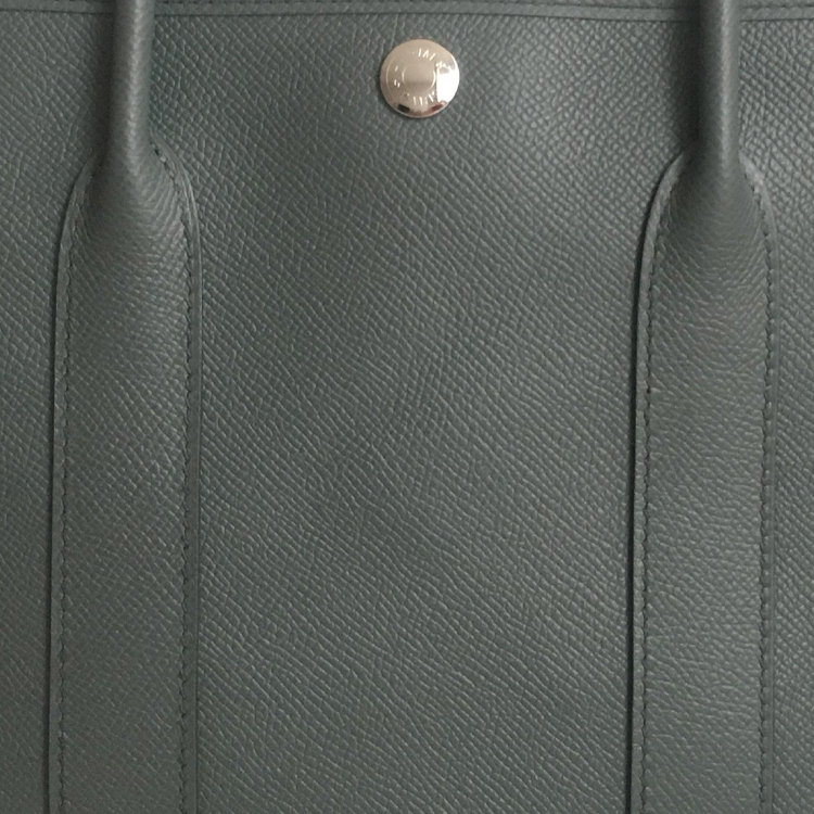 HERMES Сумка Garden Party Epsom Calfskin 30 женская 63 Vert Amande Apricot Green — фото 4