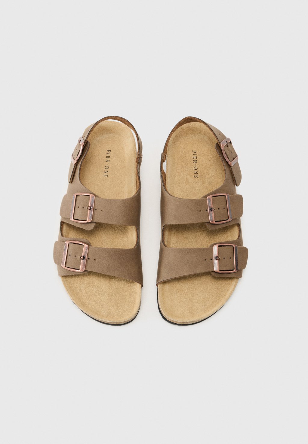 Сандалии UNISEX Pier One by Zalando, светло-коричневый — фото 4