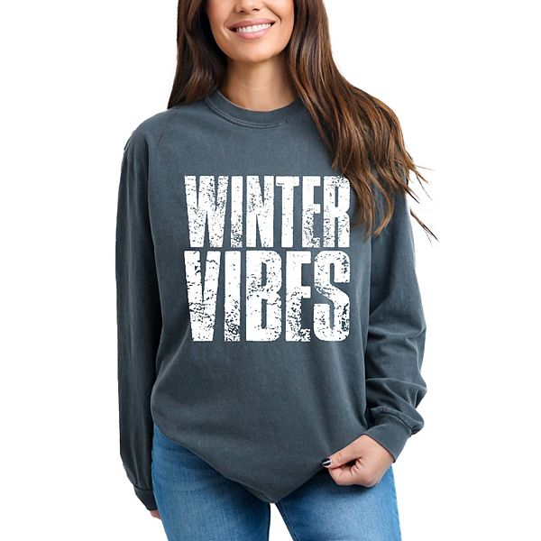 

Футболка с длинным рукавом Winter vibes block distressed Simply Sage Market, Pepper, Зеленый, Футболка с длинным рукавом Winter vibes block distressed Simply Sage Market, Pepper