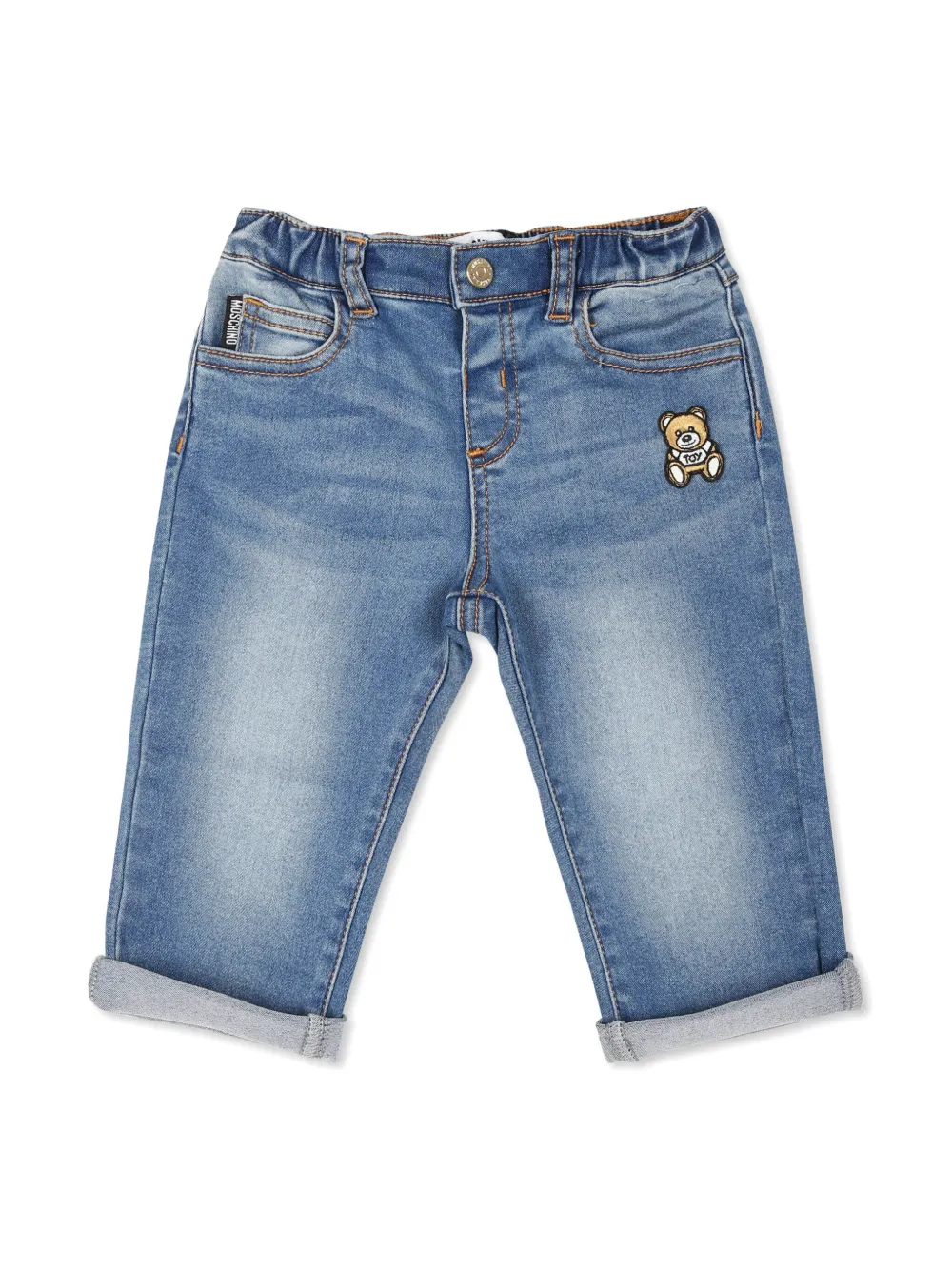 

Джинсы с нашивкой Moschino Kids, синий