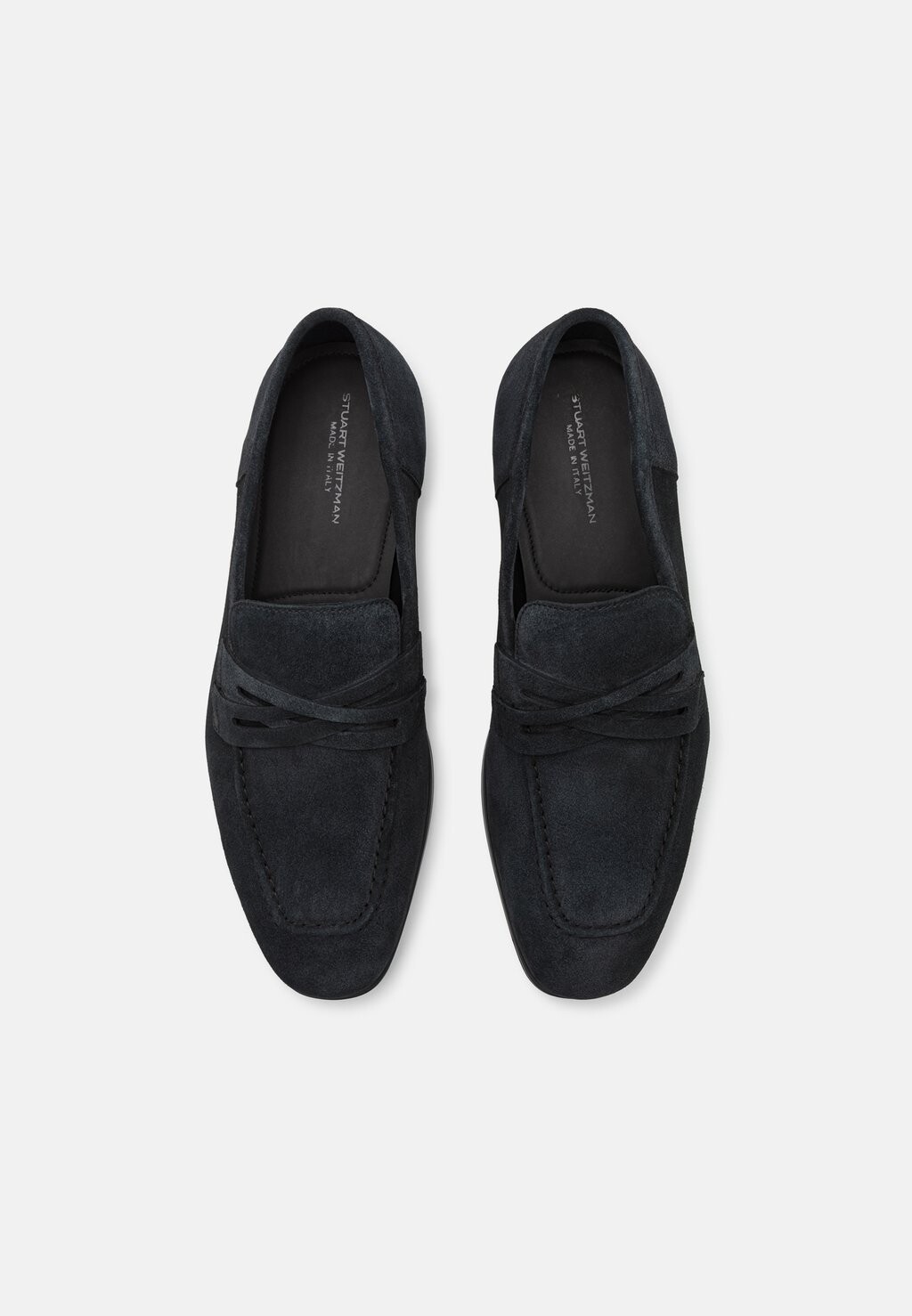 

Слипоны Simon Crisscross Loafer Stuart Weitzman, черный