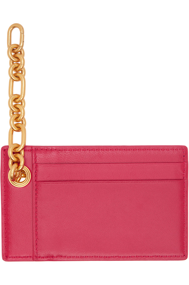 

Кардхолдер Pulse из овечьей кожи Balmain, розовый