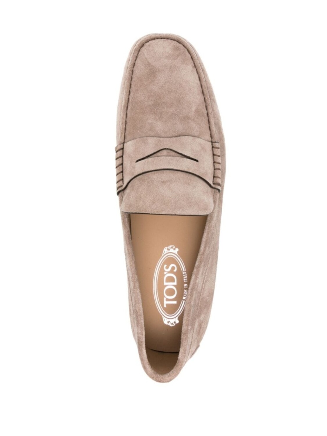 Tod's замшевые мокасины Gommino, нейтральный цвет — фото 4