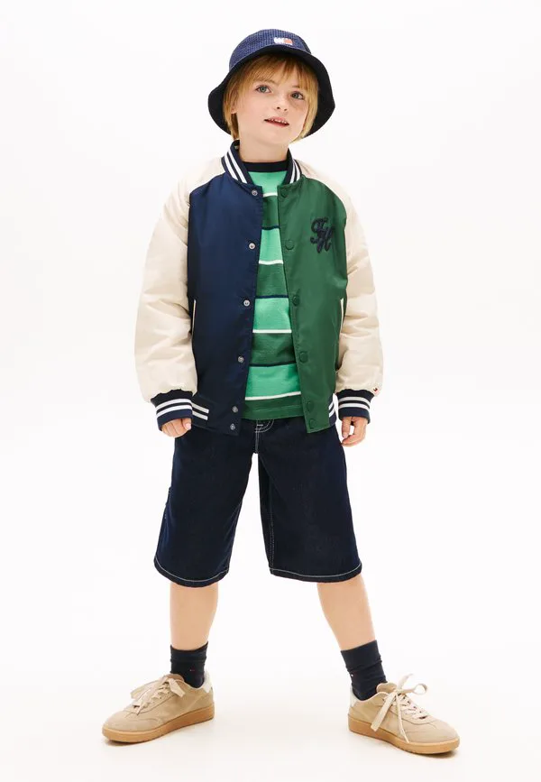 Куртка-Бомбер свободного кроя с вышивкой логотипа Tommy Hilfiger, Dark Night Navy — фото 2