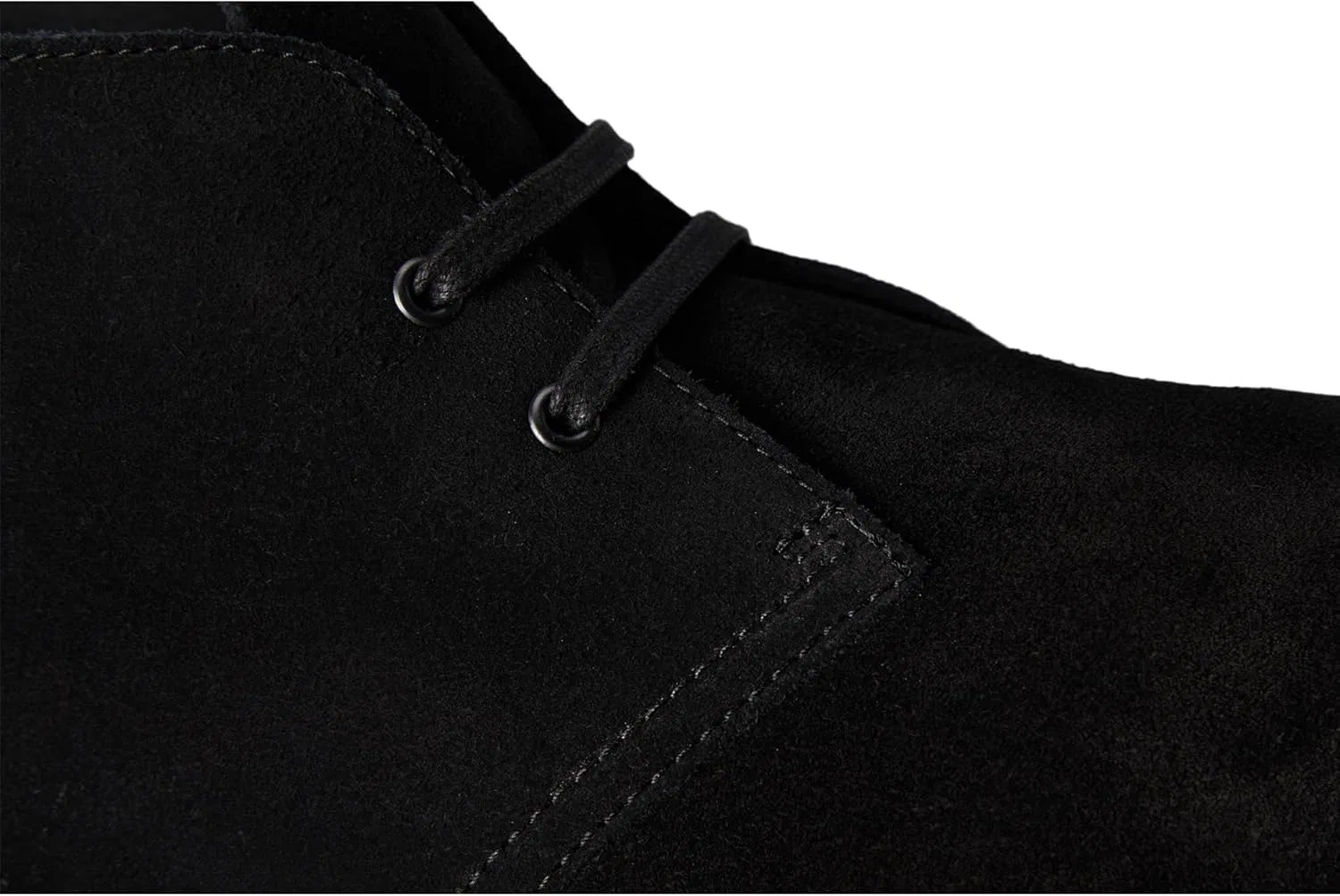 Clarks - Мужские ботинки Shepton, Black (Black Suede) — фото 2