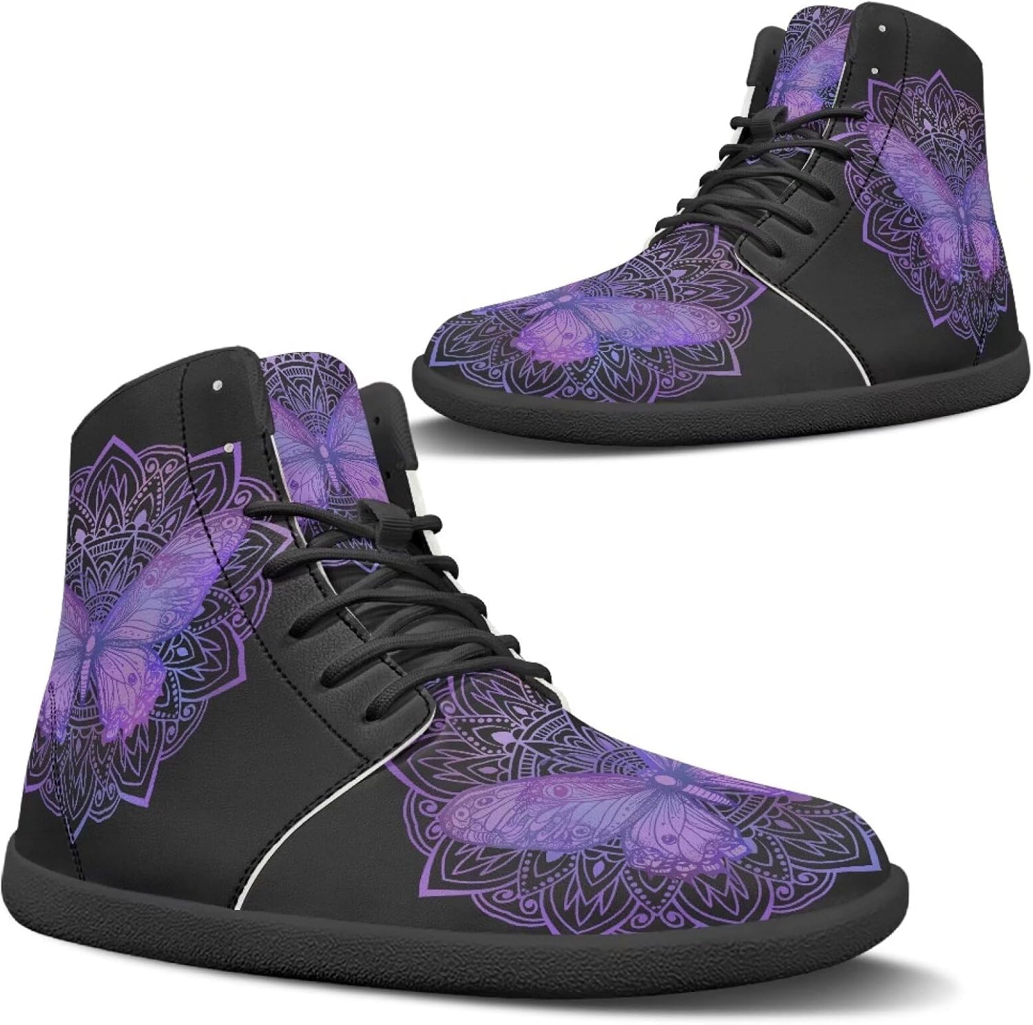 

Широкие кроссовки для ходьбы, унисекс Qoiuvncy, Mandala Butterfly