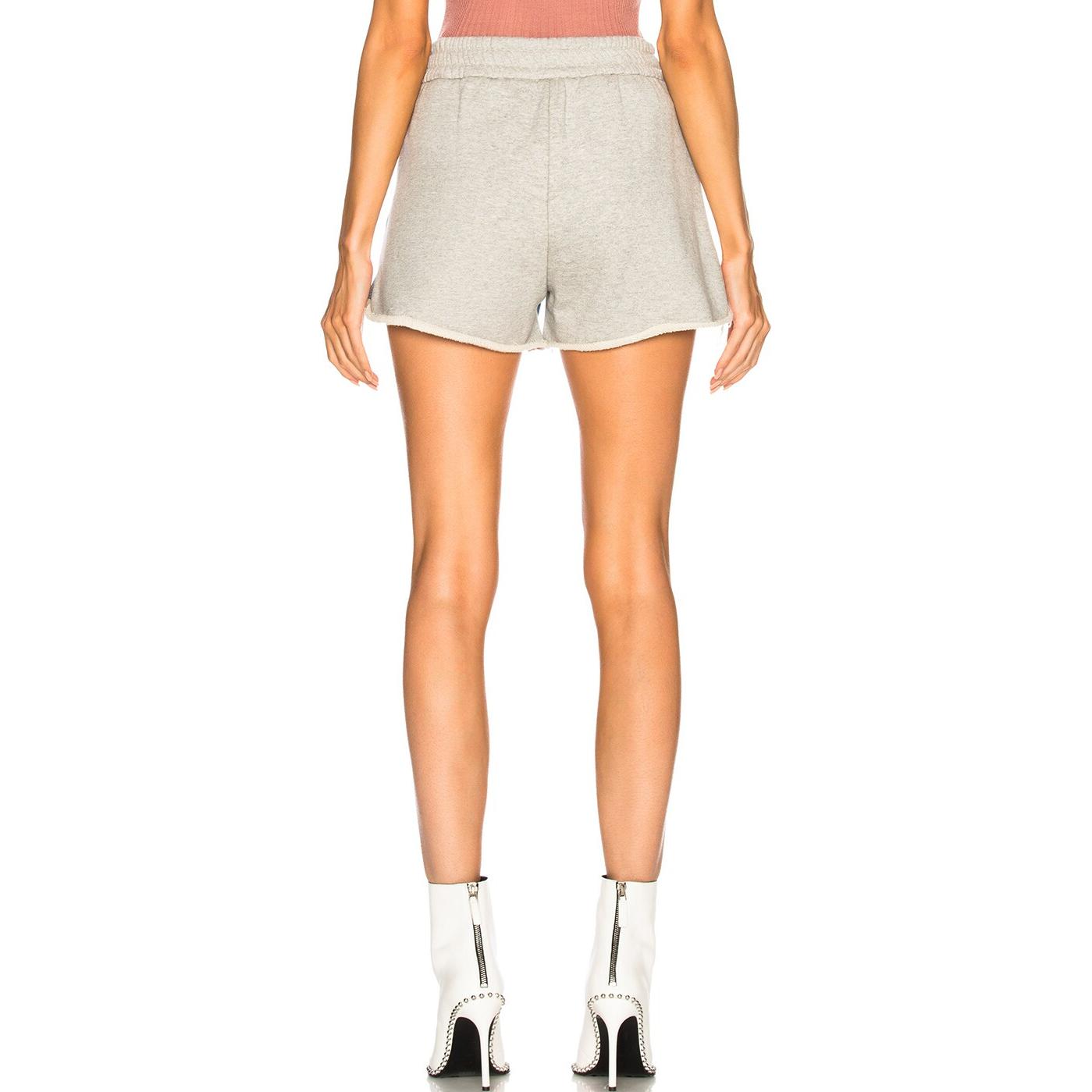 

Джинсовые шорты женские отбеленные белые Alexander Wang