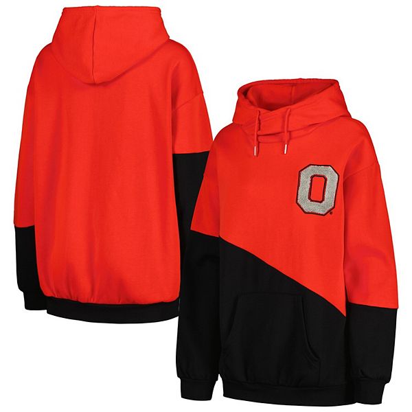 

Женский худи Ohio State Buckeyes Matchmaker с диагональным капюшоном в красно-черном цвете Gameday Couture, Черный, Женский худи Ohio State Buckeyes Matchmaker с диагональным капюшоном в красно-черном цвете Gameday Couture