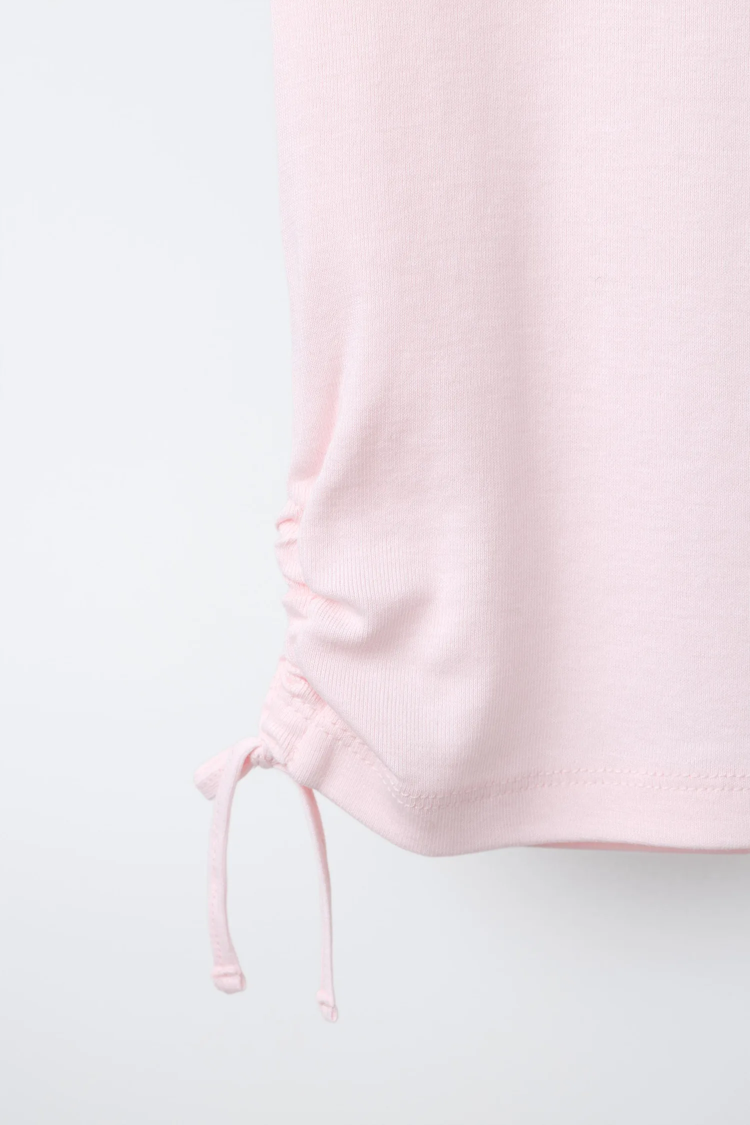 Футболка с бантиками из модала с вырезами Zara, розовый — фото 4