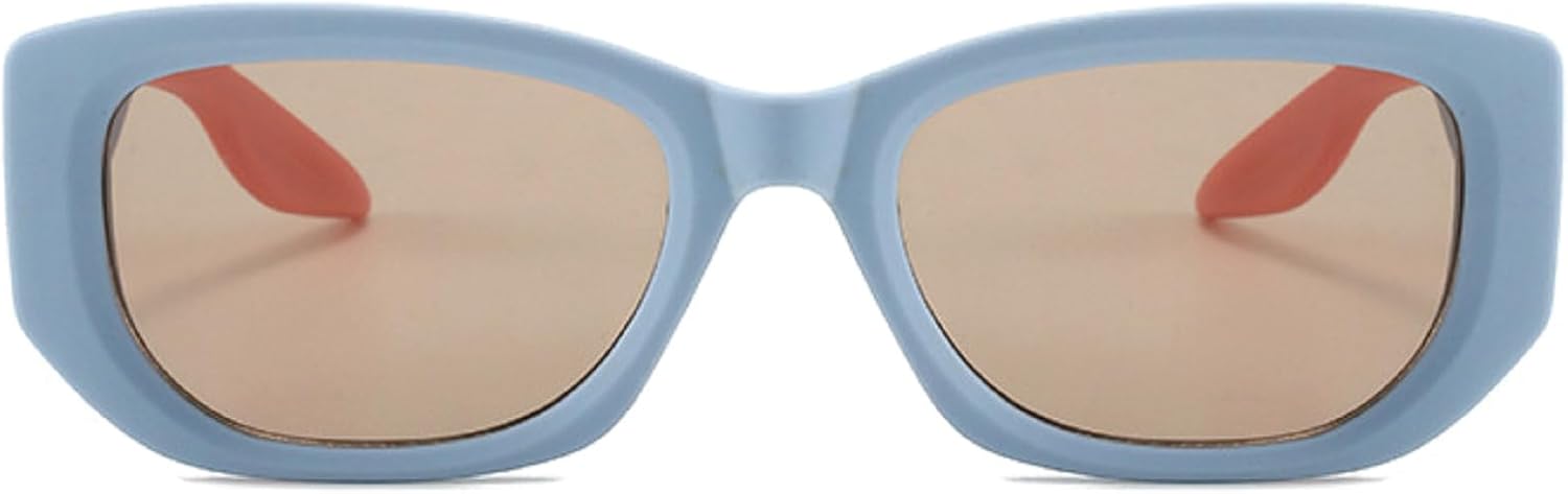 

Роскошные модные ретро-солнцезащитные очки маленького квадратного размера для мужчин, уличная мода, женские очки с защитой от УФ-излучения, женские водительские очки N47 mincl, Blue