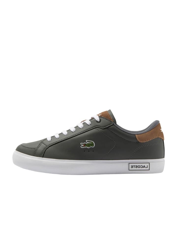 

Кроссовки на шнуровке Lacoste, темно-серый