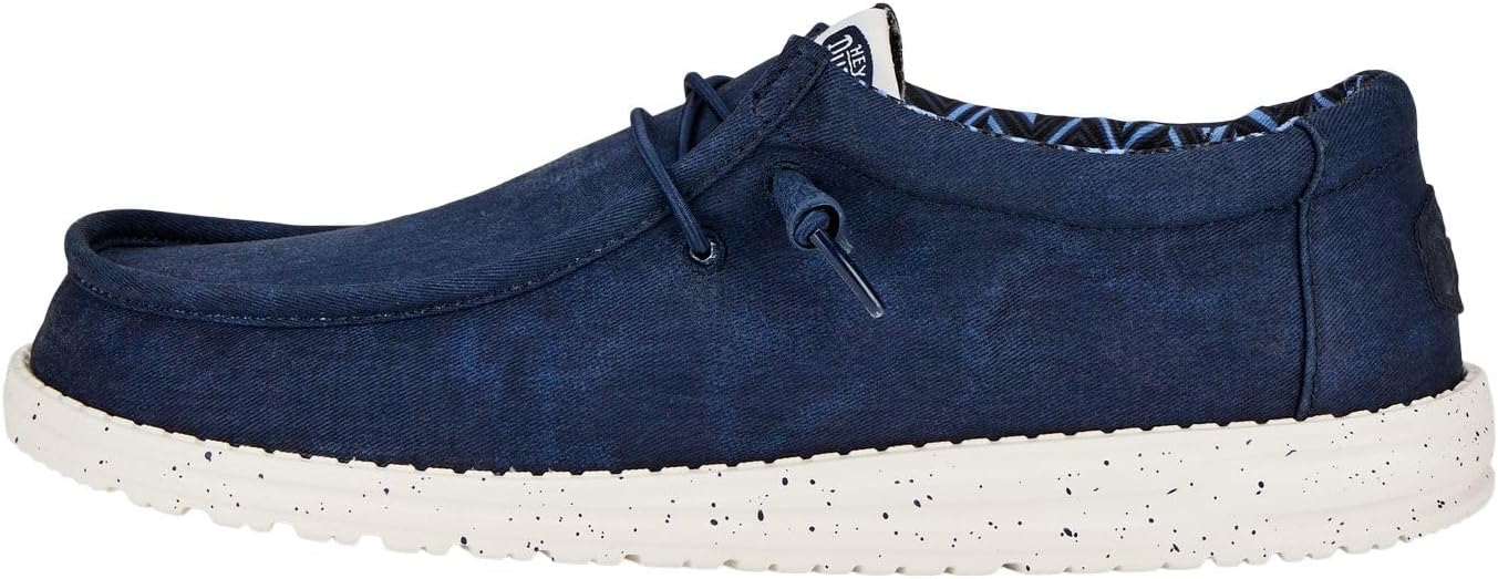 

Мужские лоферы HEYDUDE Wally Stretch из текстиля, Удобная легкая обувь без шнурков для мужчин, Для повседневной носки, прогулок и путешествий, темно-синий