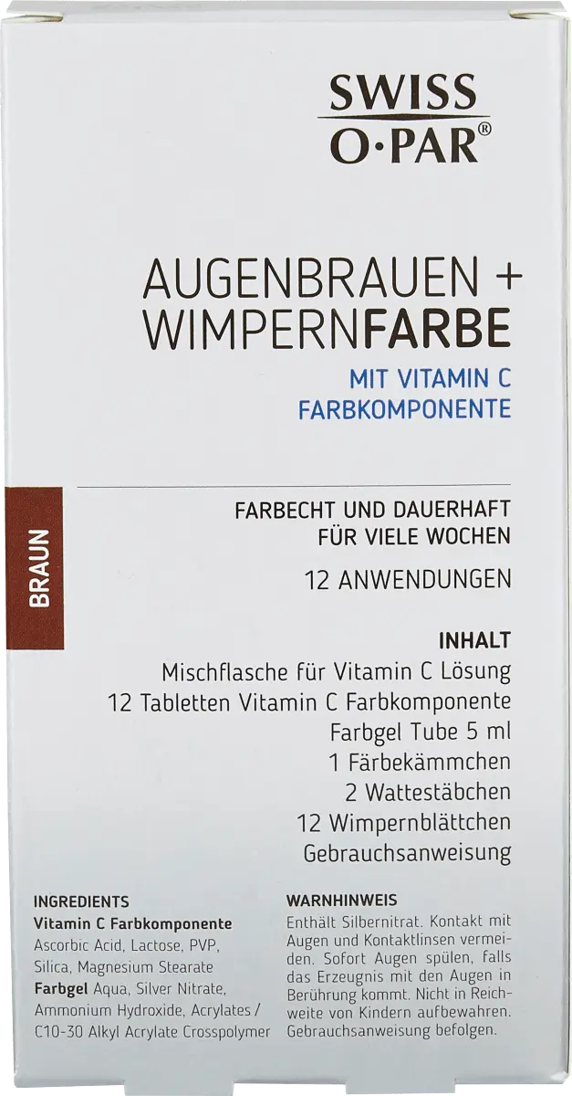 Краска для бровей и ресниц коричневая 1 шт. Swiss-o-Par — фото 2