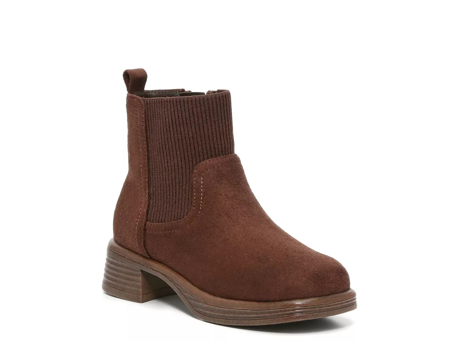 

Ботинки Steve Madden Fabby Boot - детские, темно-коричневая ткань