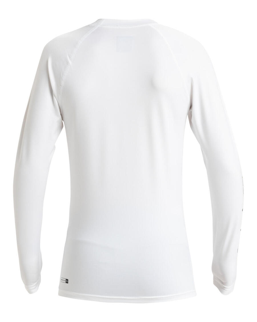 QUIKSILVER Футболка для серфинга с длинными рукавами и защитой от ультрафиолета UPF 50 на каждый день, белый мальчик — фото 2