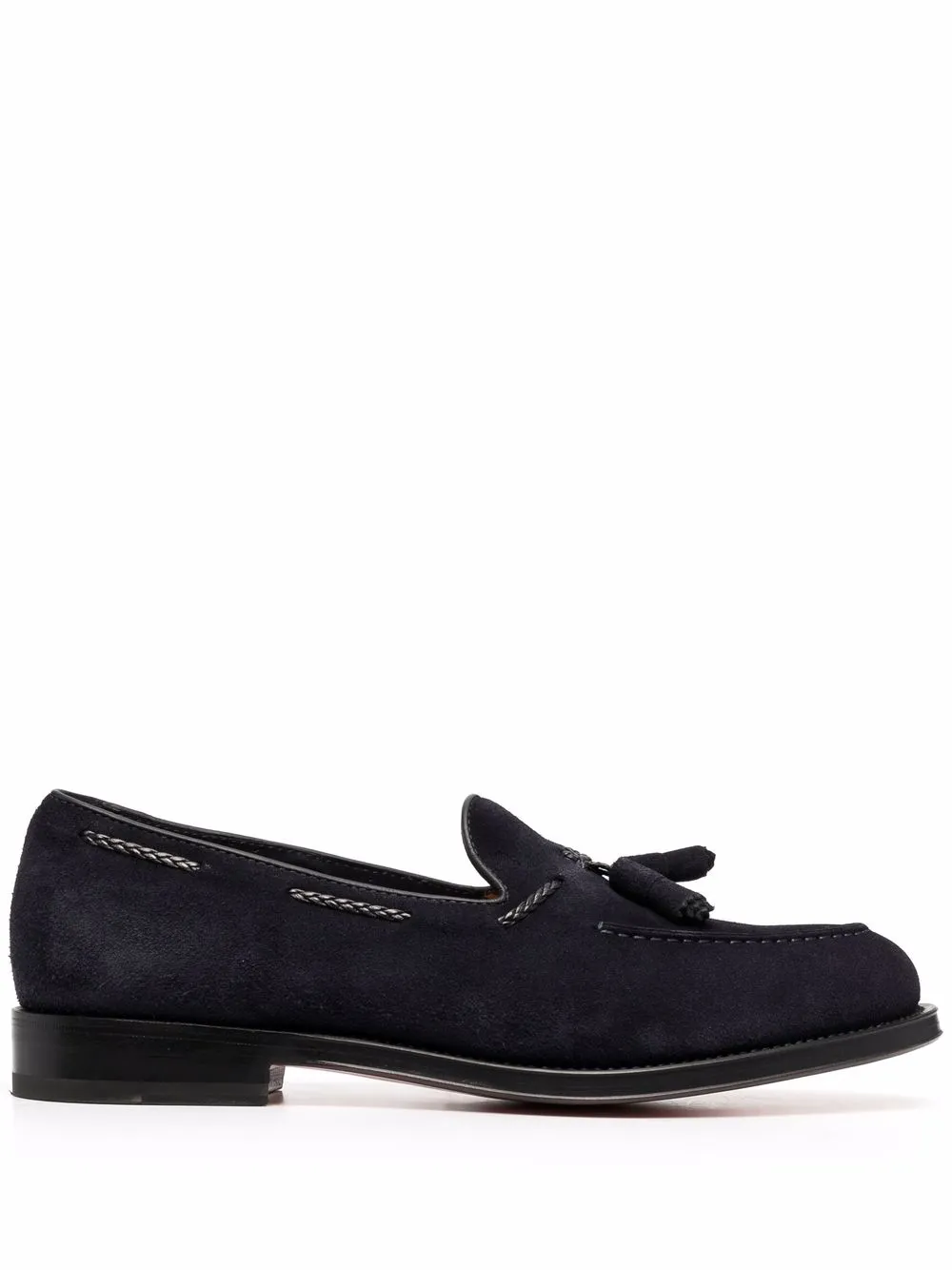 

Лоферы с кисточками Santoni, синий