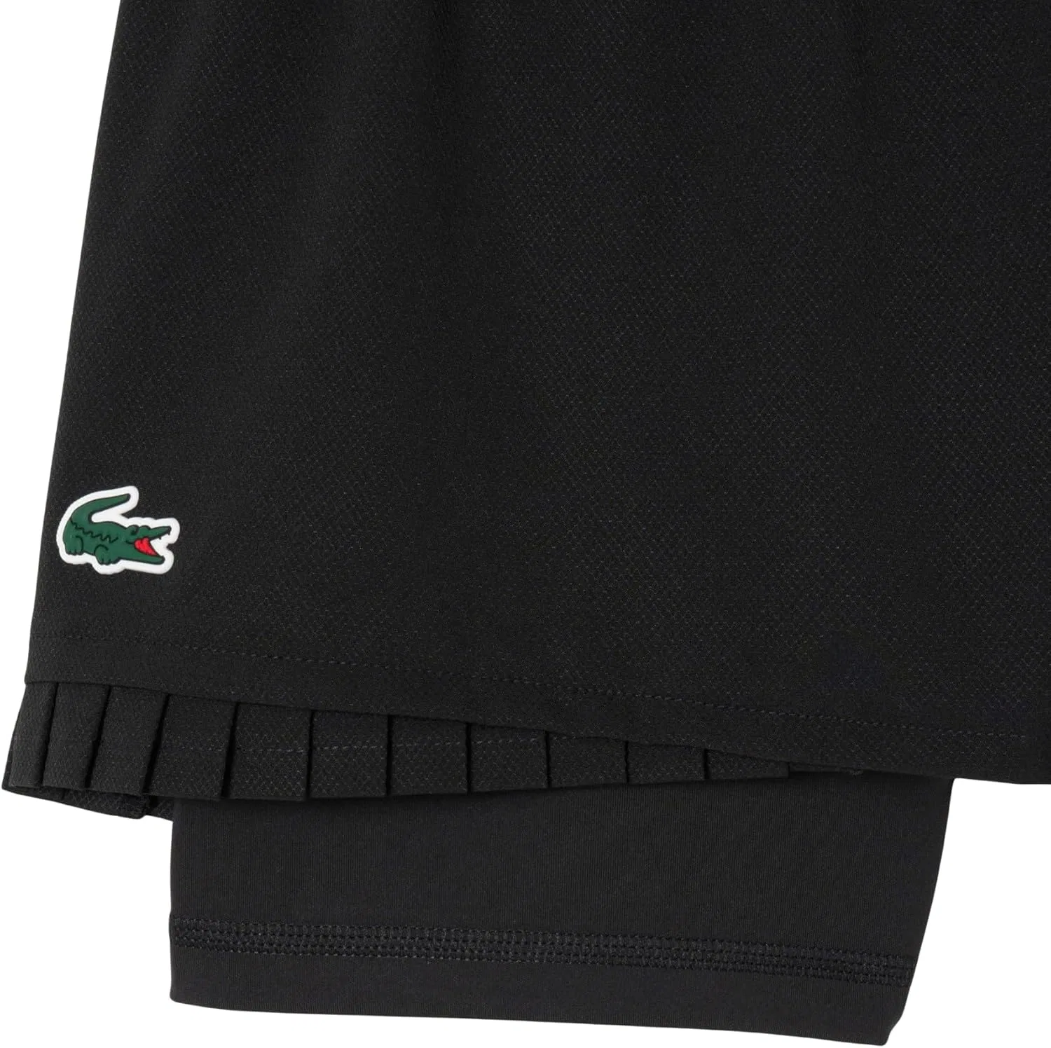 Шорты для тенниса Lacoste Black, из переработанного полиэстера