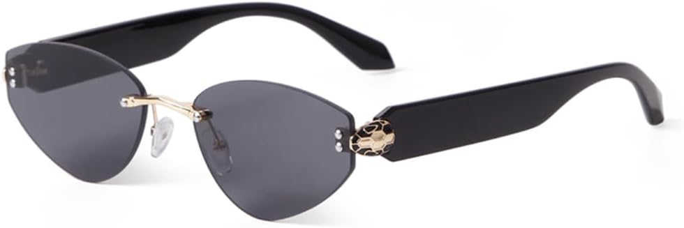 

Солнцезащитные очки с защитой UV400 | Безободковые очки с градиентными линзами "кошачий глаз" | для женщин и мужчин, для занятий спортом на открытом воздухе и вождения DSVIGF, 01