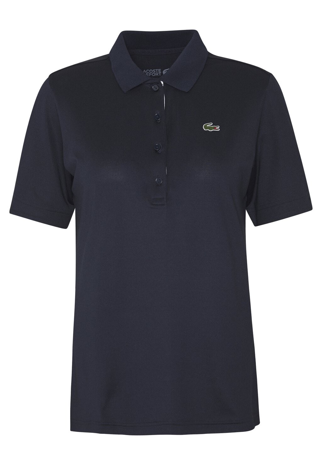 Футболка спортивная Lacoste, поло, быстросохнущая, однотонная — фото 4