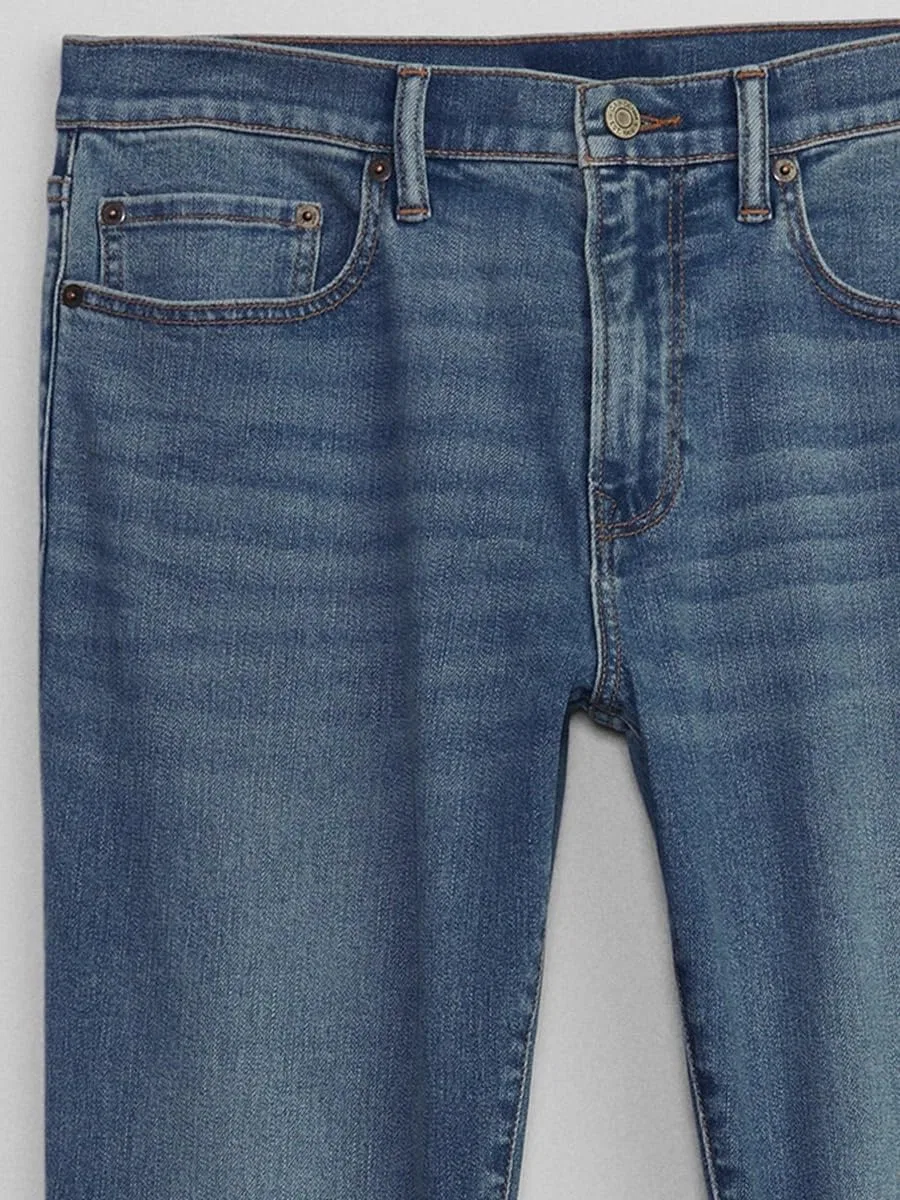 Джинсы Slim Fit GAP, Medium Indigo — фото 4