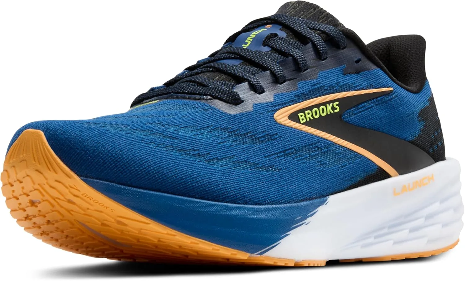 Мужские кроссовки Brooks Launch 11, черный/темно-синий/оранжевый