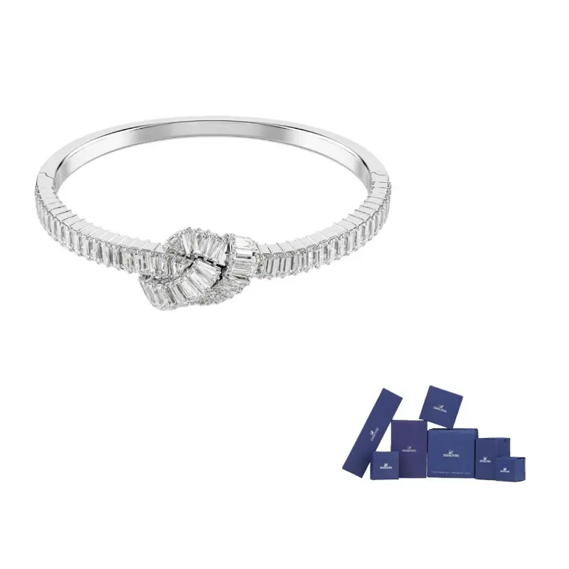 

Матричный браслет с узлом из багетной огранки Swarovski