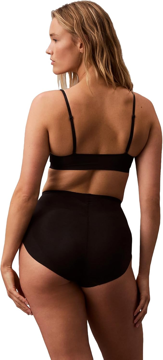 Женские утягивающие трусики-слипы Calvin Klein Stay-Put Stretch с высокой талией, Black — фото 2