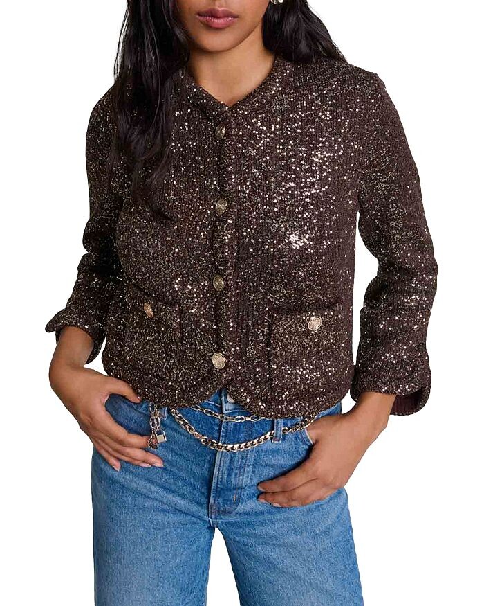 

Куртка Maje Maillette, коричневый