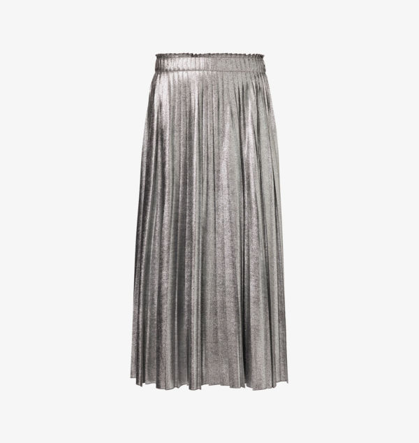 

Юбка миди в складку из ткани «гамма» Weekend Max Mara, серебряный