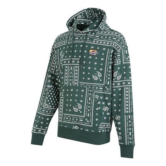 

Толстовка men's cashew pattern full print sports pullover green Vans, зеленый