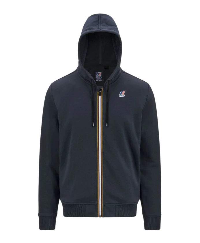 

Синее пальто унисекс из фетровой ткани арнел K-Way, синий