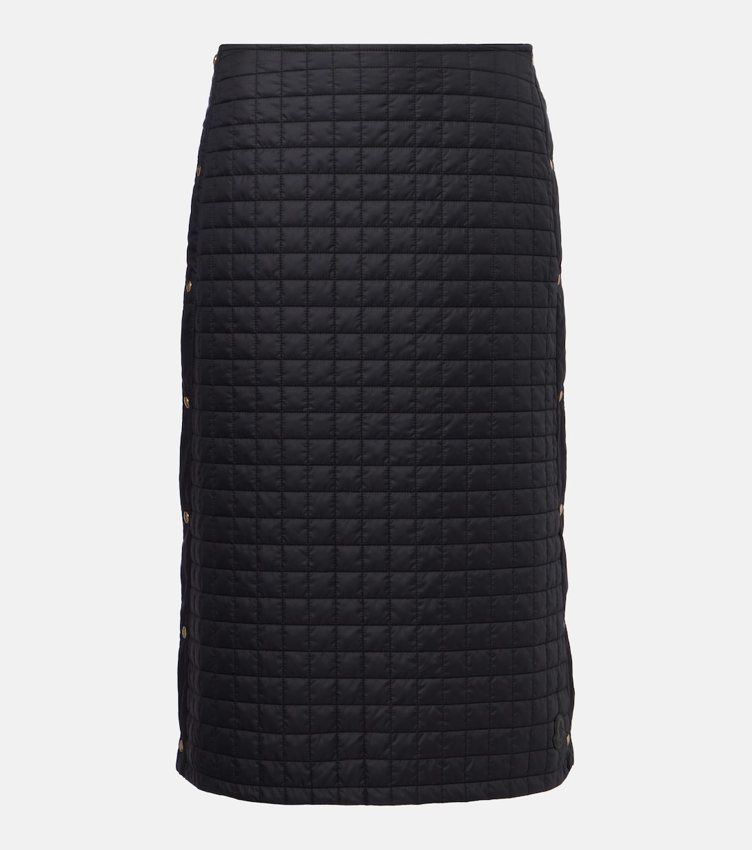 

Стеганая утеплённая юбка миди Moncler, черный