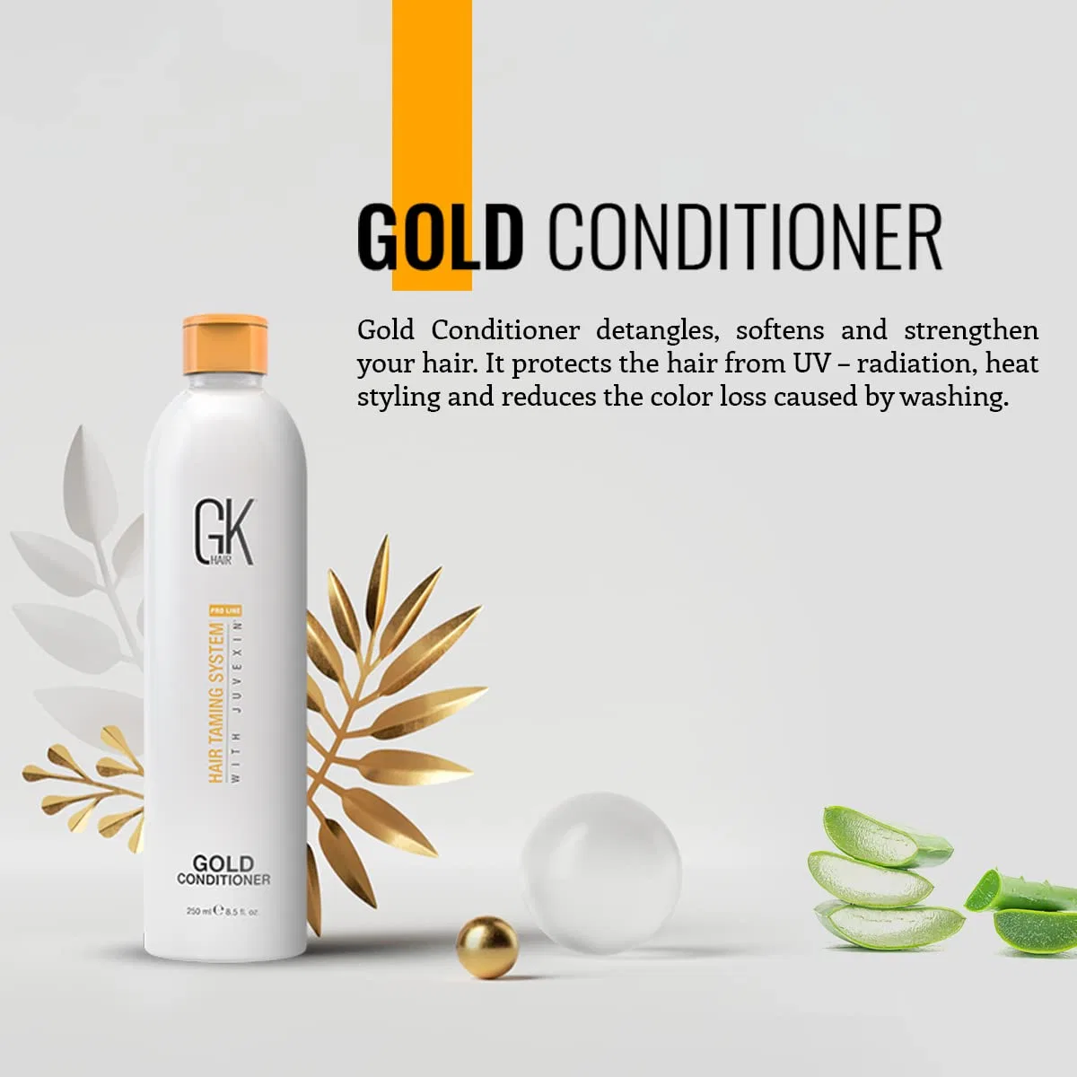 Кондиционер для волос «Gold Conditioner» 250 мл от GK HAIR Global Keratin Gk Hair — фото 4