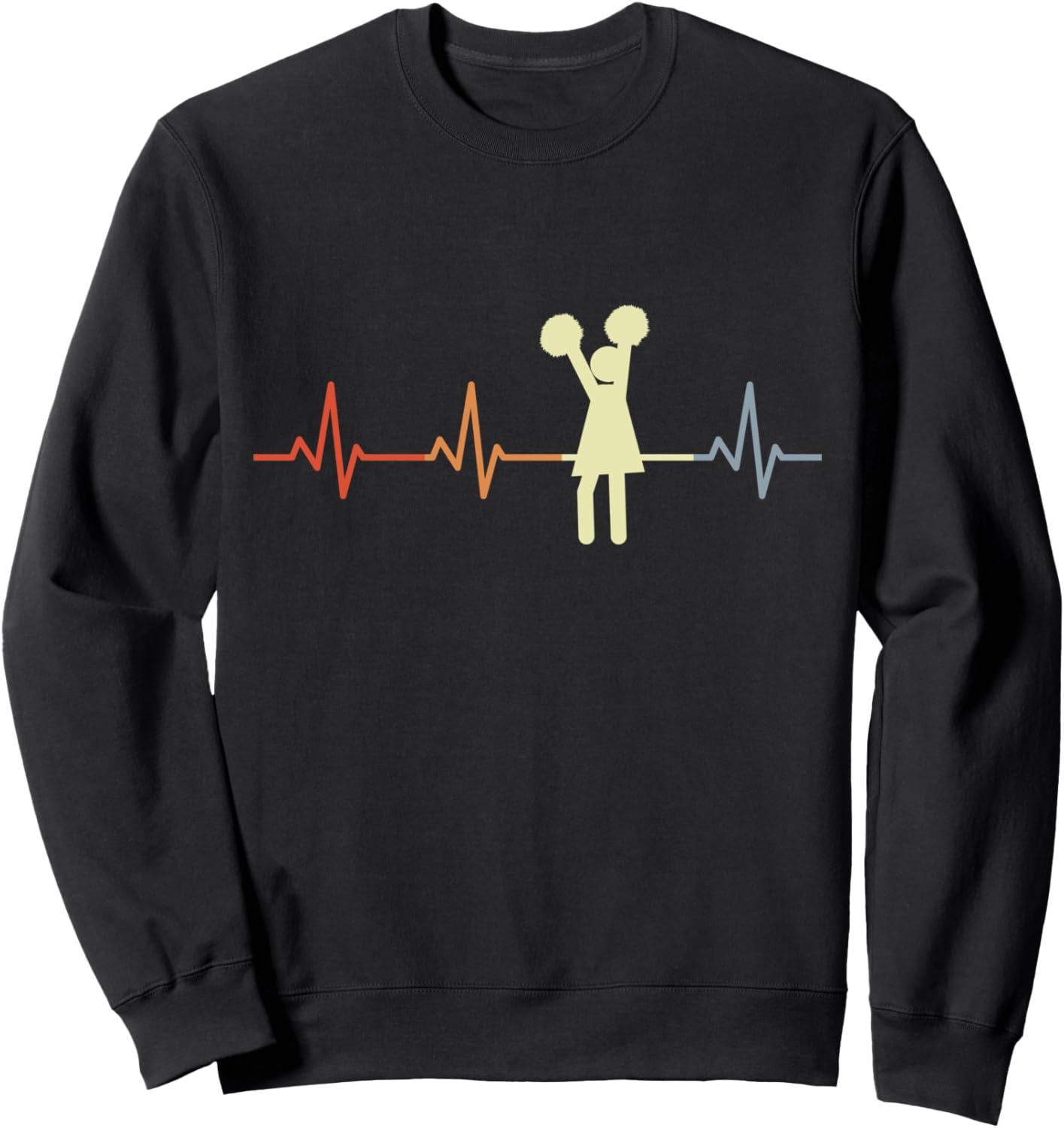 

Толстовка с изображением человечка-чирлидера колледжа Хартлайн Funny Cheerleader Shirts And Gifts, черный