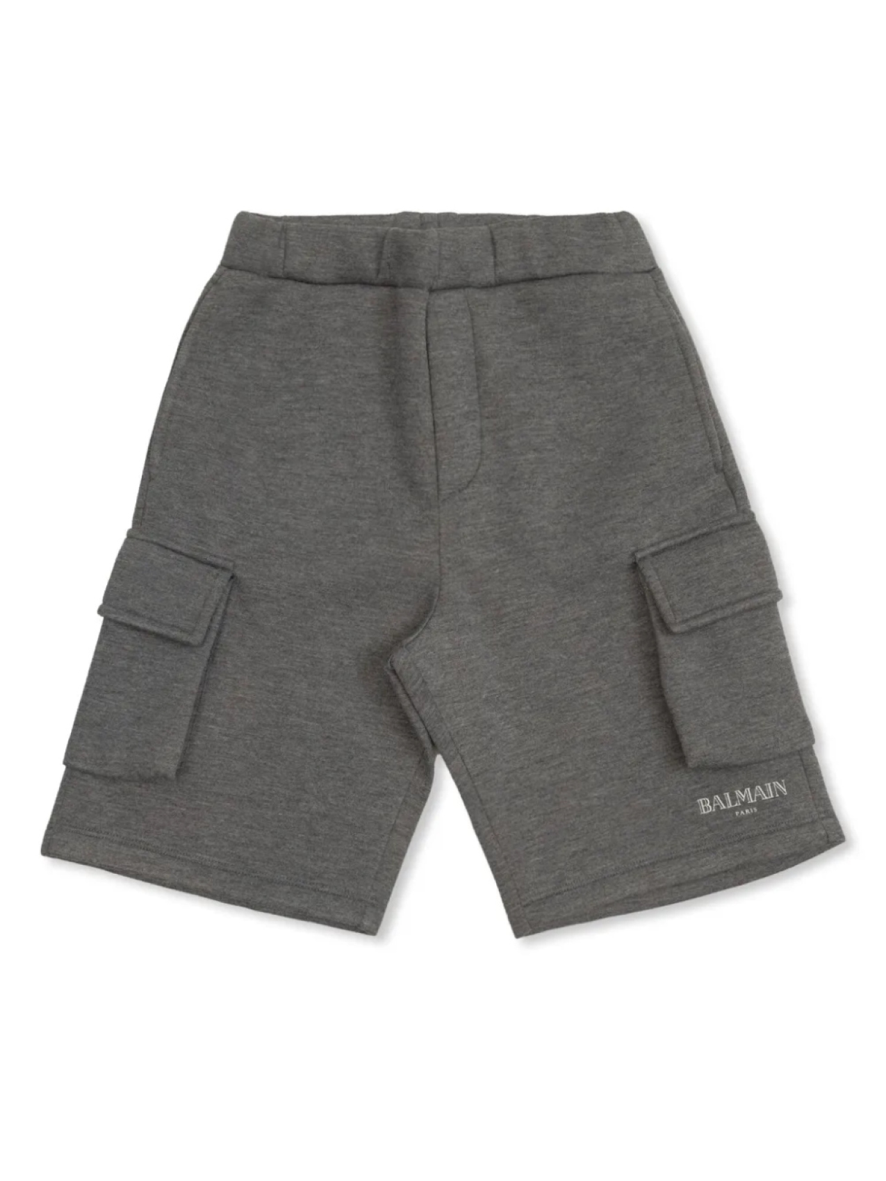 

Детские шорты с логотипом Balmain Balmain Kids, серый