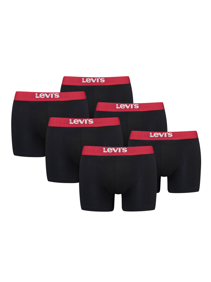 

Боксерские трусы Levi´s, цвет black/red