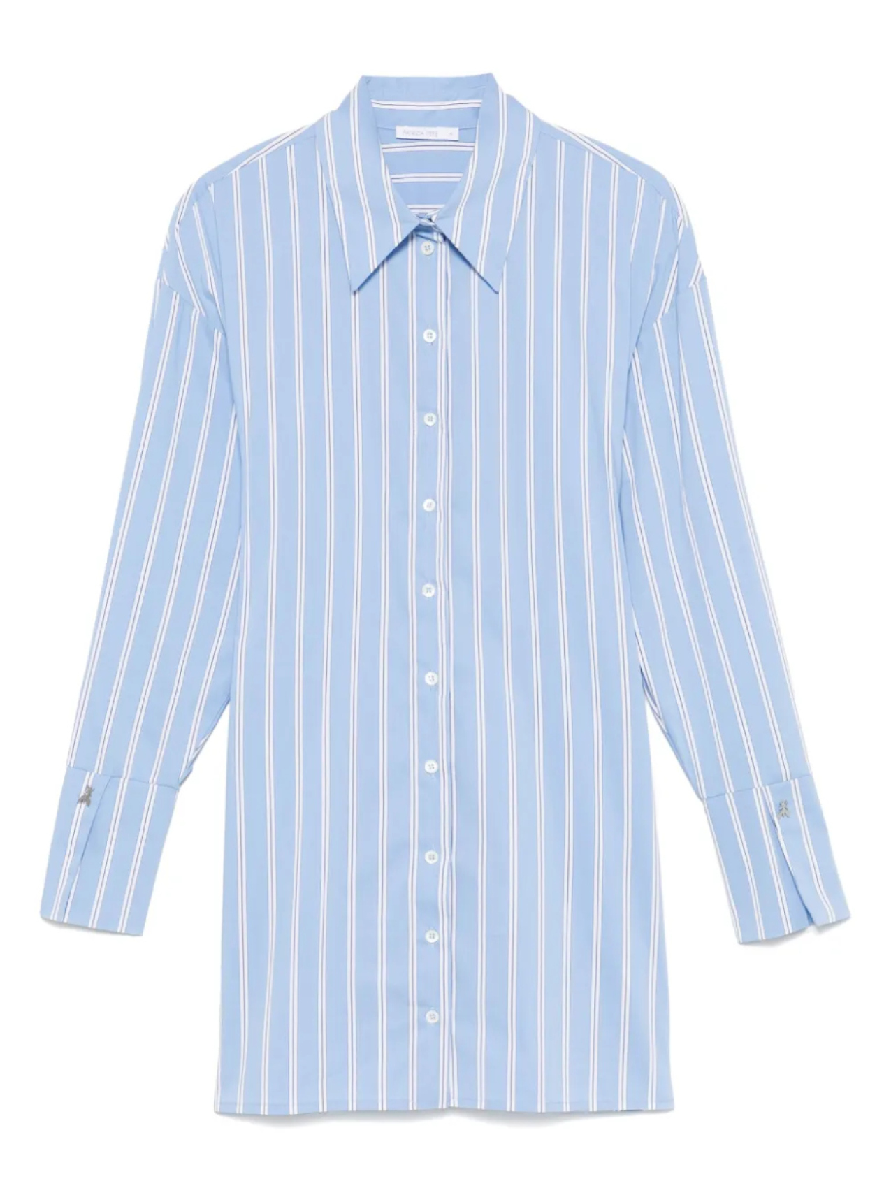 

Платье-рубашка с полосатым принтом Patrizia Pepe, синий