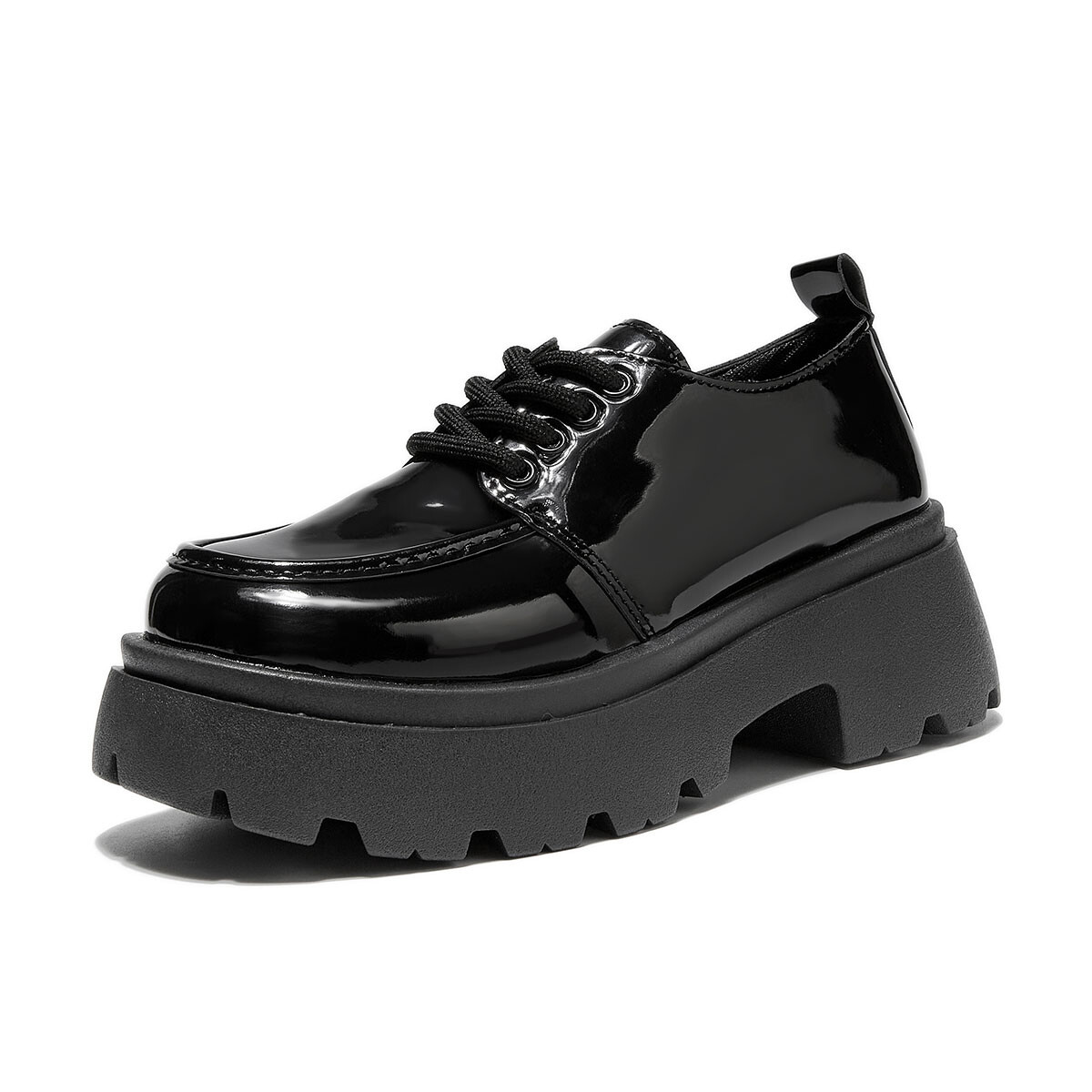 Туфли женские повседневные Women's Casual Shoes Women's Komanic, цвет Gloss Black