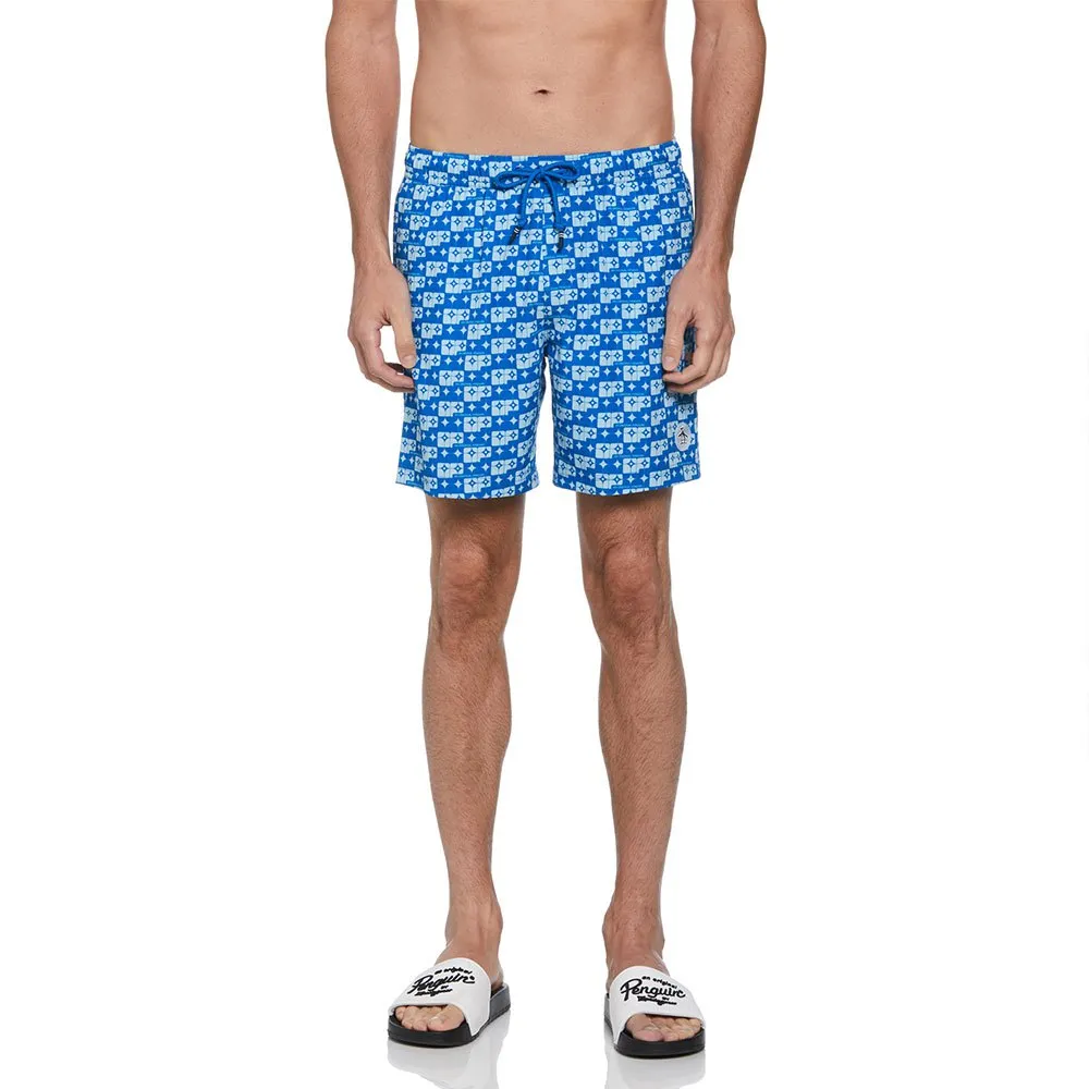 

Плавки Original Penguin Recycled Polyester Aop Geo Logo, синий
