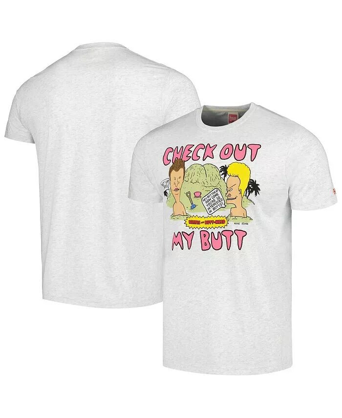 

Мужская и женская футболка Ash Beavis and Butt-Head Tri-Blend Homage