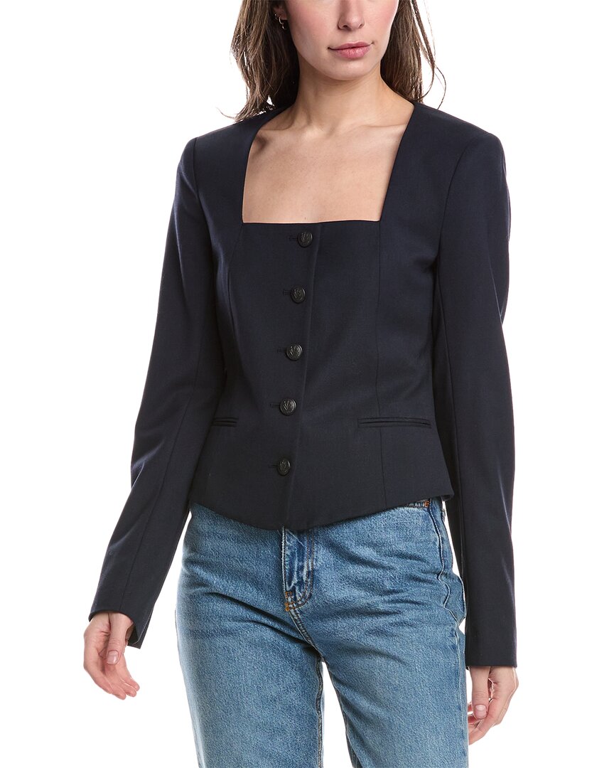 

Блейзер из шерстяной смеси от Marianna rag & bone, синий