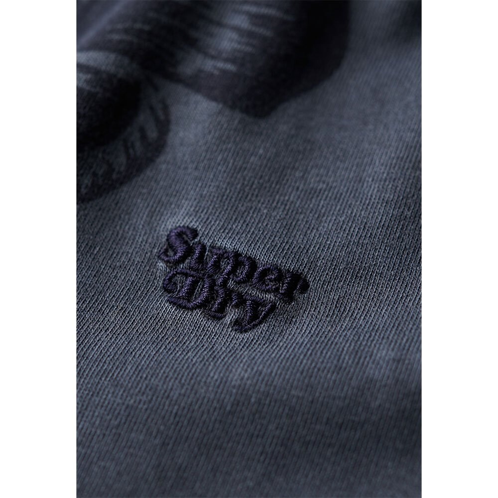 Футболка с коротким рукавом Superdry Vintage Overdye Printed, синий — фото 4