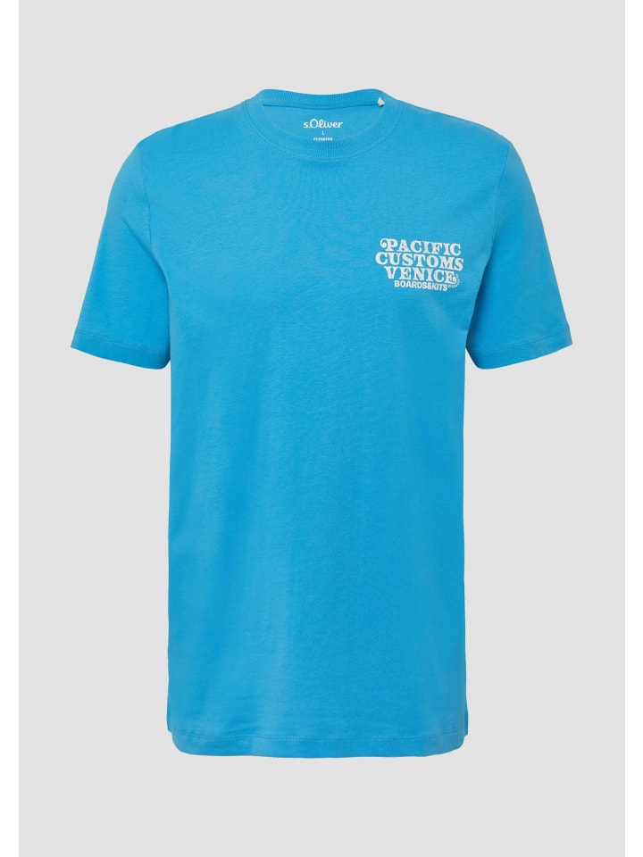 

Футболка цвета 62D2_turquoise s.Oliver, Синий, Футболка цвета 62D2_turquoise s.Oliver