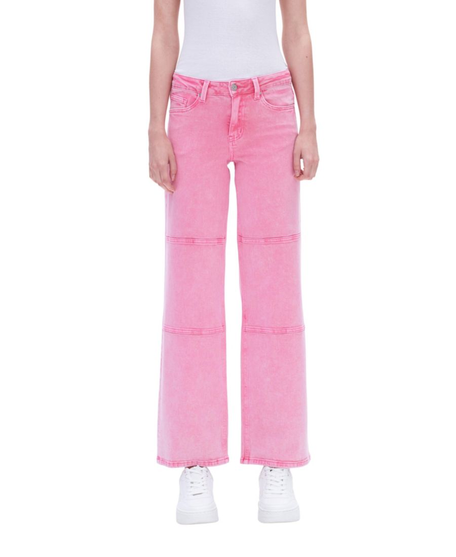 

Женские брюки со средней посадкой и широкими штанинами BAYEAS, Pink