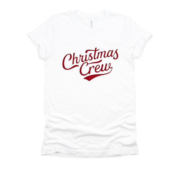 

Футболка с принтом Christmas crew cursive Simply Sage Market, White, Белый, Футболка с принтом Christmas crew cursive Simply Sage Market, White