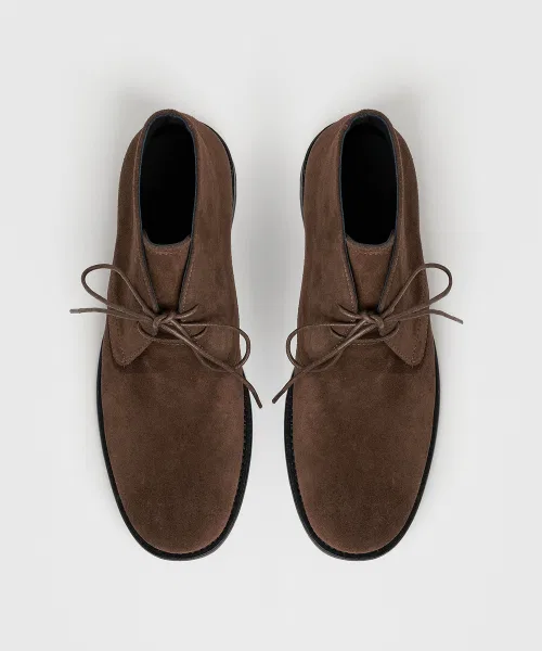 Чакка ботинки Uniform из замши коричневые — фото 3