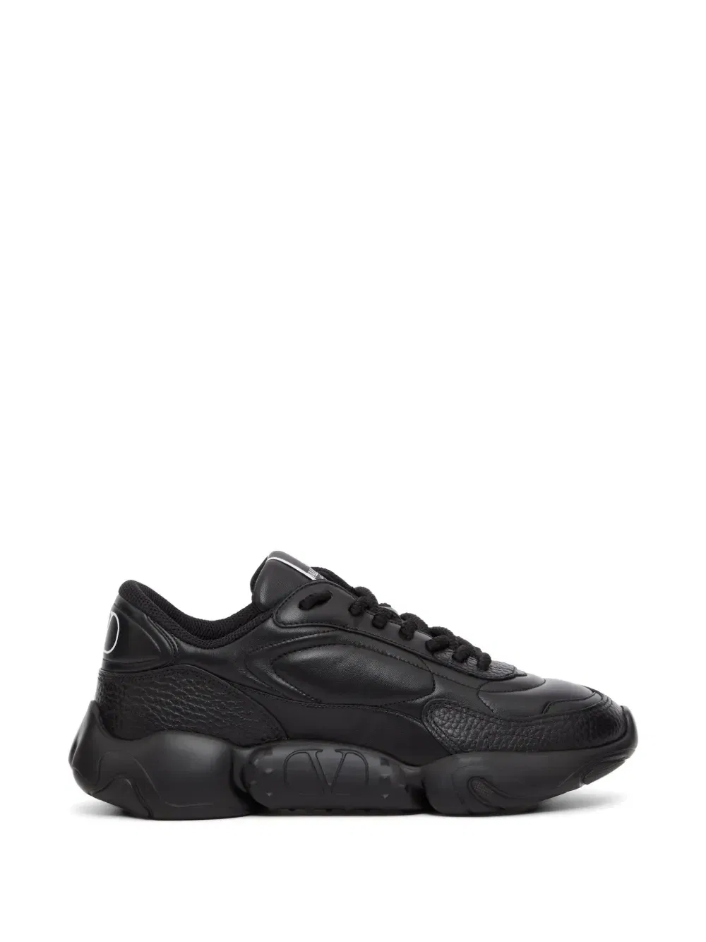 Кроссовки Bubbleback из наппы VALENTINO GARAVANI, черный