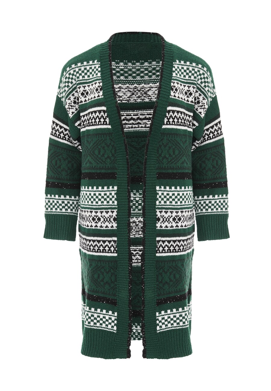 

Вязаный кардиган Jalene Knit Cardigan, темно-зеленый