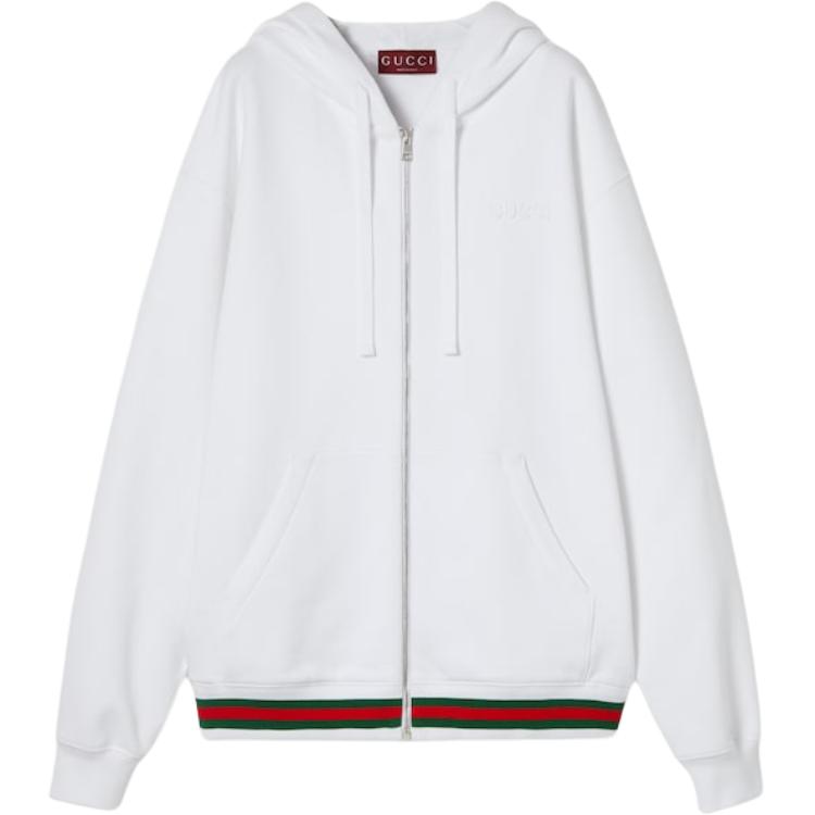 

GUCCI Детализированный джерси свитшот, White